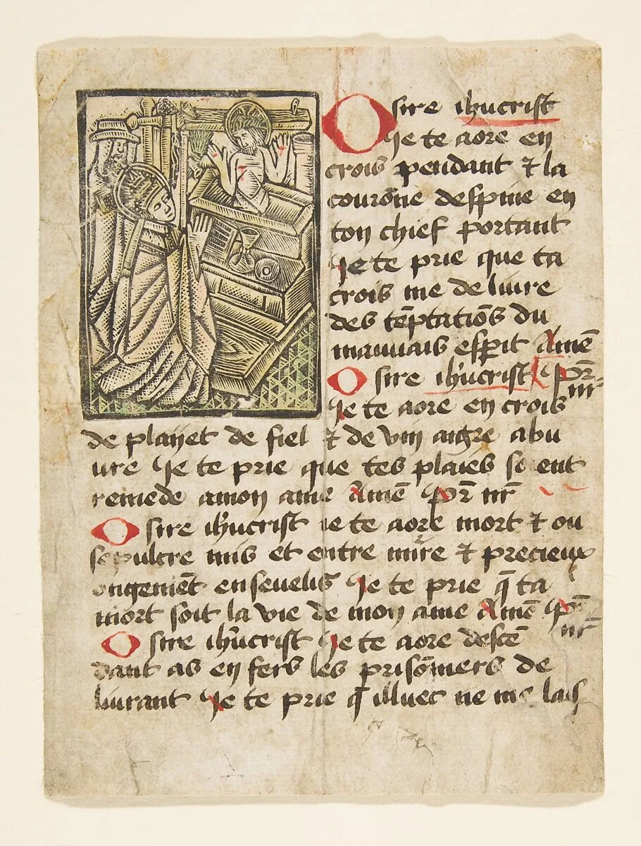 Mass of St. Gregory — Anonymous, German, 15th century