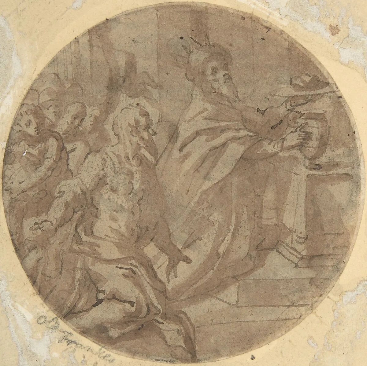 Melchizedek Offering Bread and Wine — Anonymous, Italian, 16th century