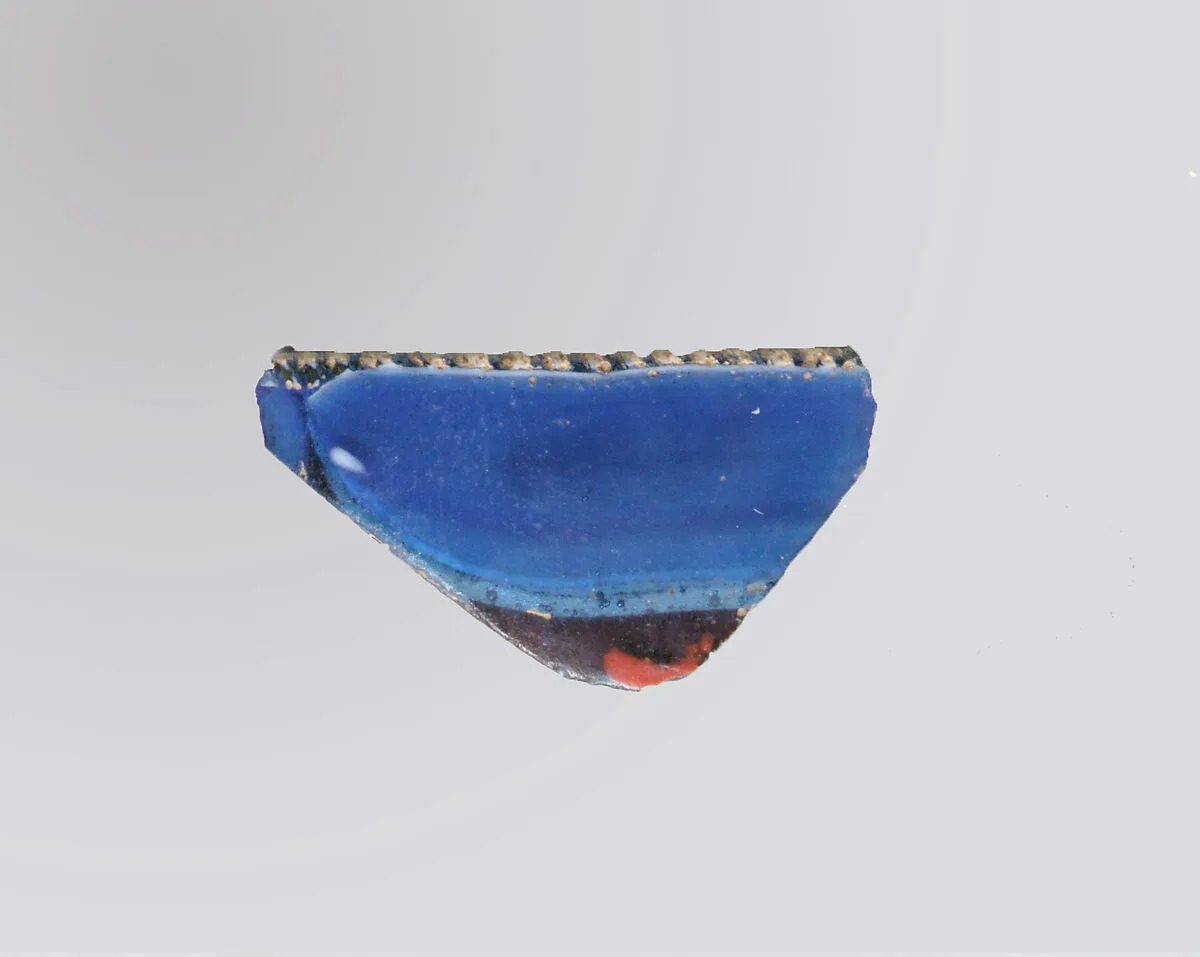 Glass mosaic meandering-strip bowl fragment — Unknown