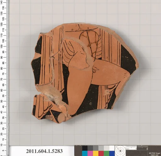 Terracotta fragment of a kylix (drinking cup)