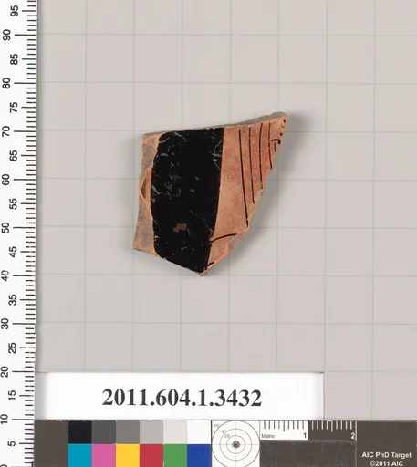 Terracotta fragment of a kylix (drinking cup)