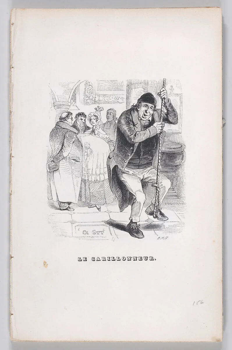 "The Bell Ringer" from The Complete Works of Béranger — John Thompson|Fournier & Perrotin|J. J. Grandville|Pierre Jean de Béranger