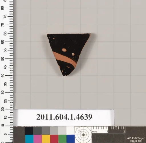 Terracotta fragment of a kylix (drinking cup)