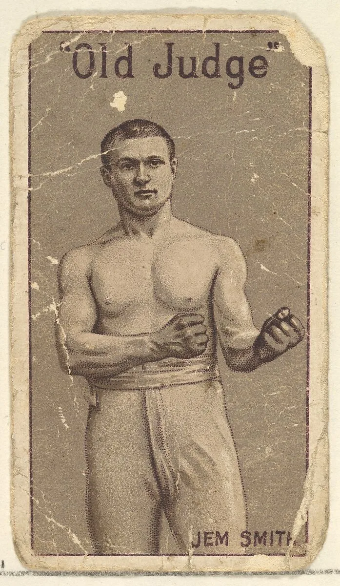 Jem Smith (boxer) from the Old Judge series (N167) for Old Judge Cigarettes — Goodwin & Company|Giles Lithographic Company