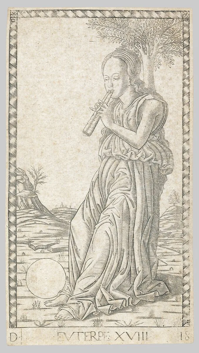 Euterpe (Euterpe XVIII) — Master of the E-Series Tarocchi