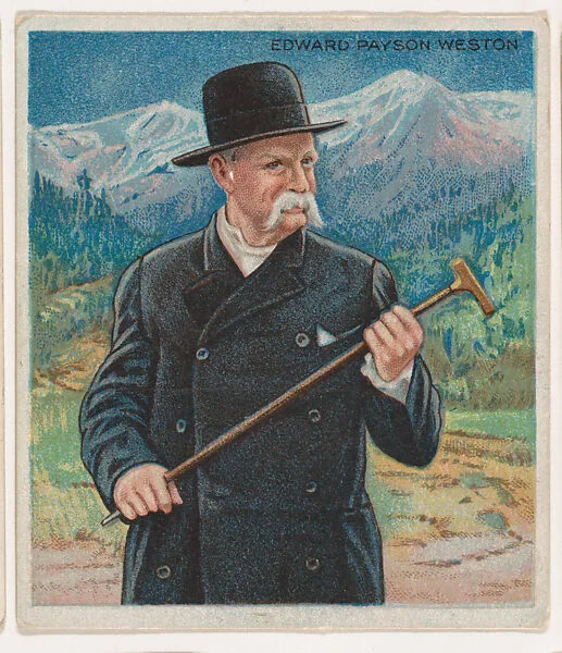 Edward Payson Weston, from Mecca & Hassan Champion Athlete and Prize Fighter collection, 1910 — Mecca Cigarettes