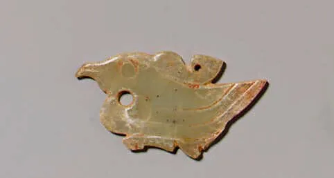 商至西周 玉鳥|Plaque in the Shape of a Bird — Unknown