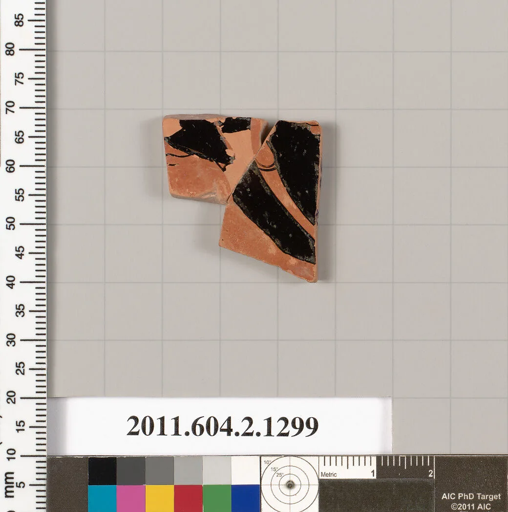 Terracotta fragment of a skyphos (deep drinking cup) — Unknown