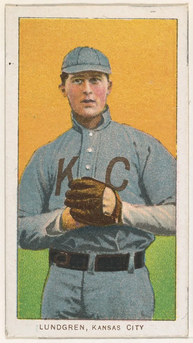Lundgren, Kansas City, American Association, from the White Border series (T206) for the American Tobacco Company — American Tobacco Company