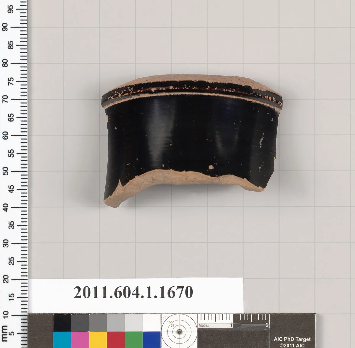 Terracotta fragment of a kylix (drinking cup) — Unknown