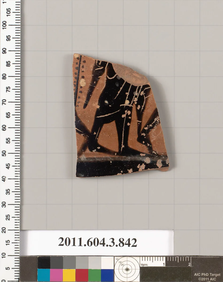 Terracotta fragment of a lekythos (oil flask) — Unknown