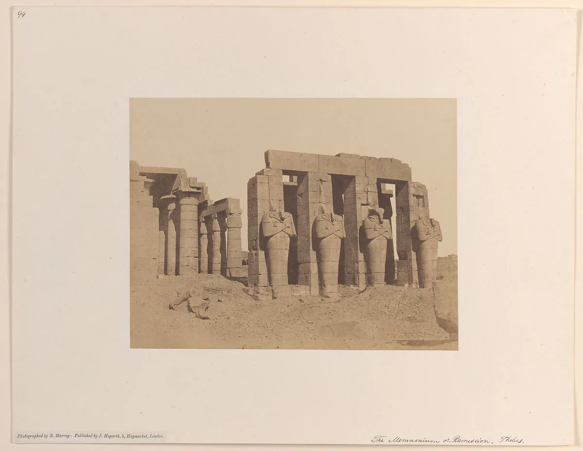 The Memnonium or Rameseiom, Thebes — J. Hogarth|Robert Murray