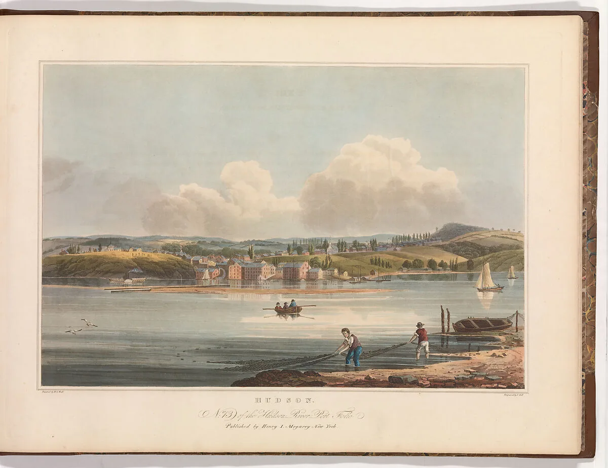Hudson (No. 13 of The Hudson River Portfolio) — John Hill|William Guy Wall|Henry J. Megarey