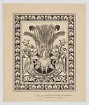 Design for a Vignette with a Peacock — François Forichon