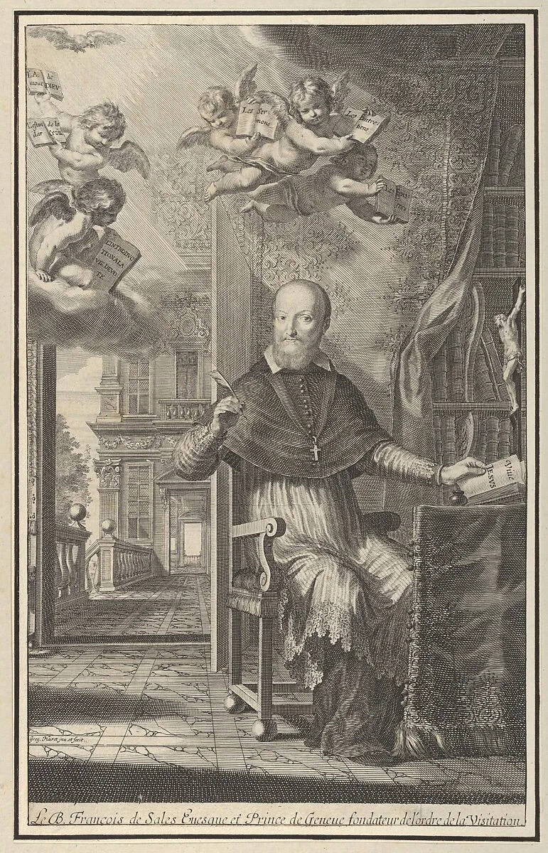 Le B. François de Sales, Evesque et Prince de Genève, fondateur de l'Ordre de la Visitation — Grégoire Huret