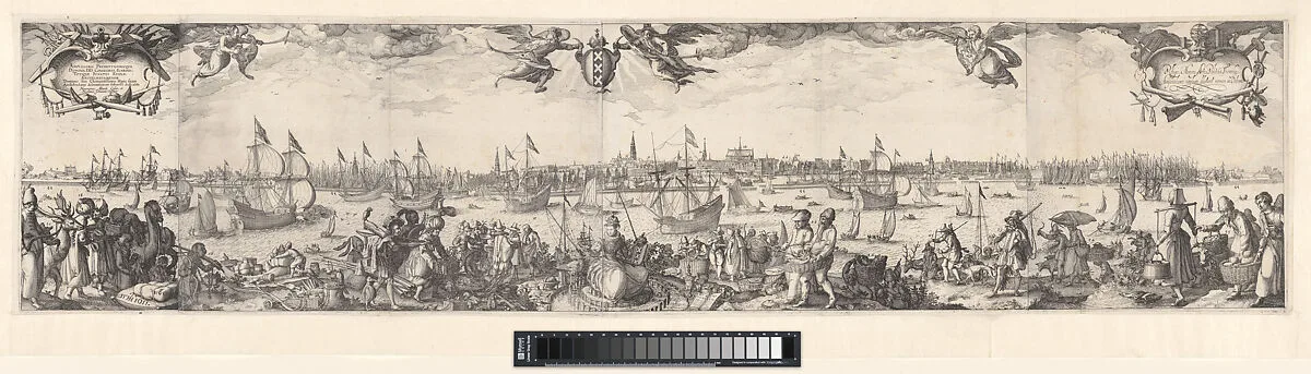 A View of Amsterdam from the north Bank of the IJ — Pieter Bast|Claes Jansz. Visscher