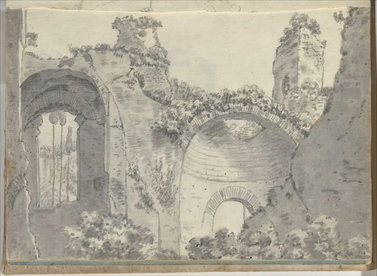 Smaller Italian Sketchbook (containing 43 drawings on 44 leaves) — Joseph Wright (Wright of Derby)