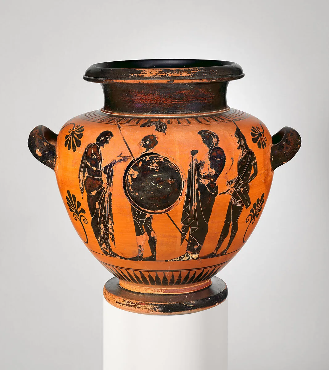 Terracotta stamnos (storage jar) — Antimenes Painter
