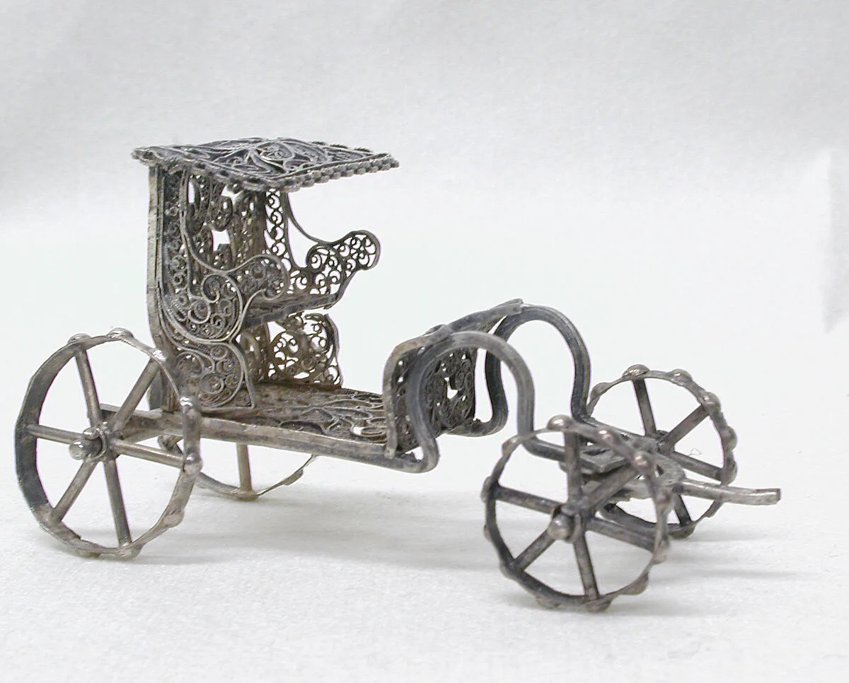 Miniature chaise (part of a set) — Unknown