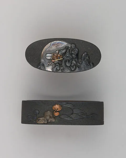 Sword-Hilt Collar and Pommel (Fuchigashira) — Unknown