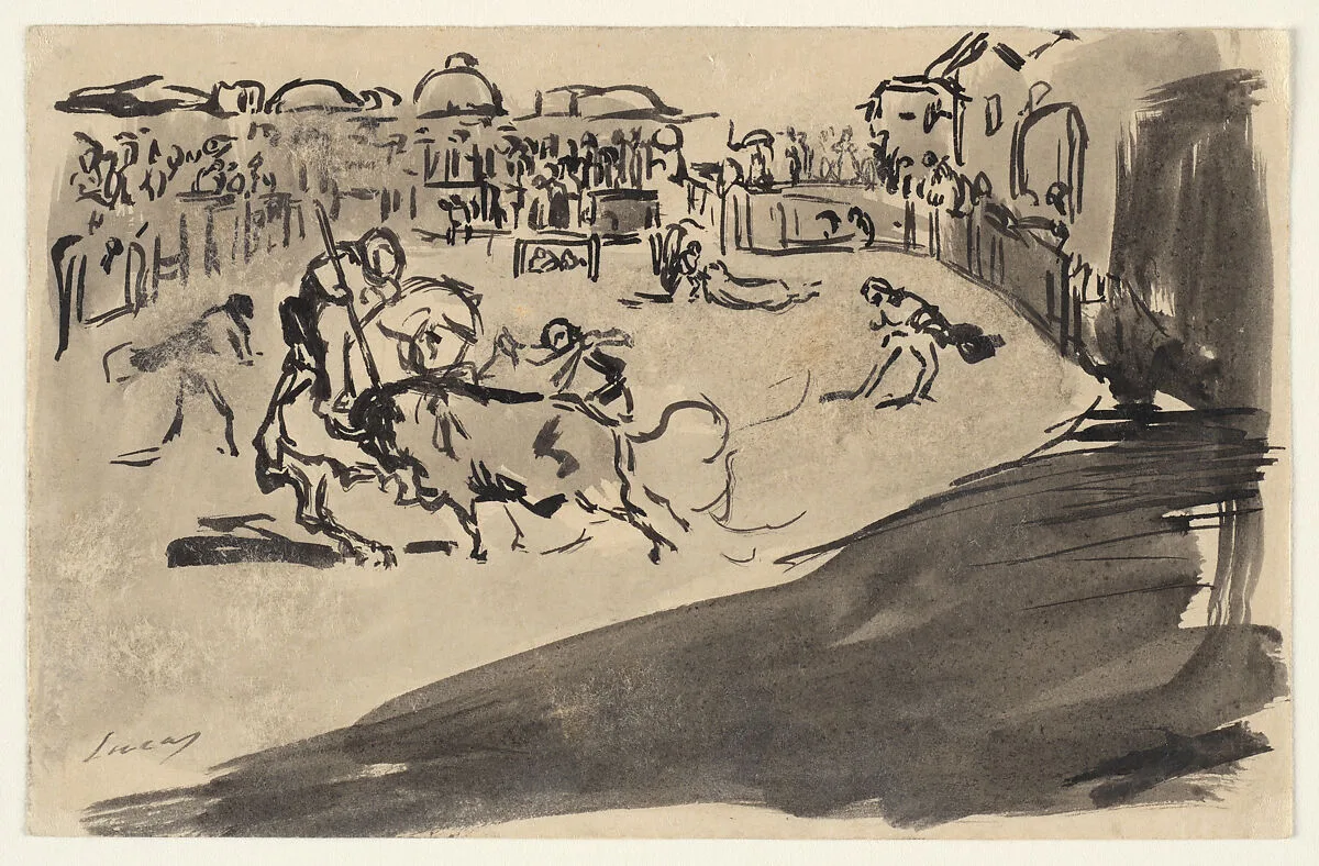 Bullfight — Velázquez (Diego Rodríguez de Silva y Velázquez)|Eugenio Lucas y Padilla