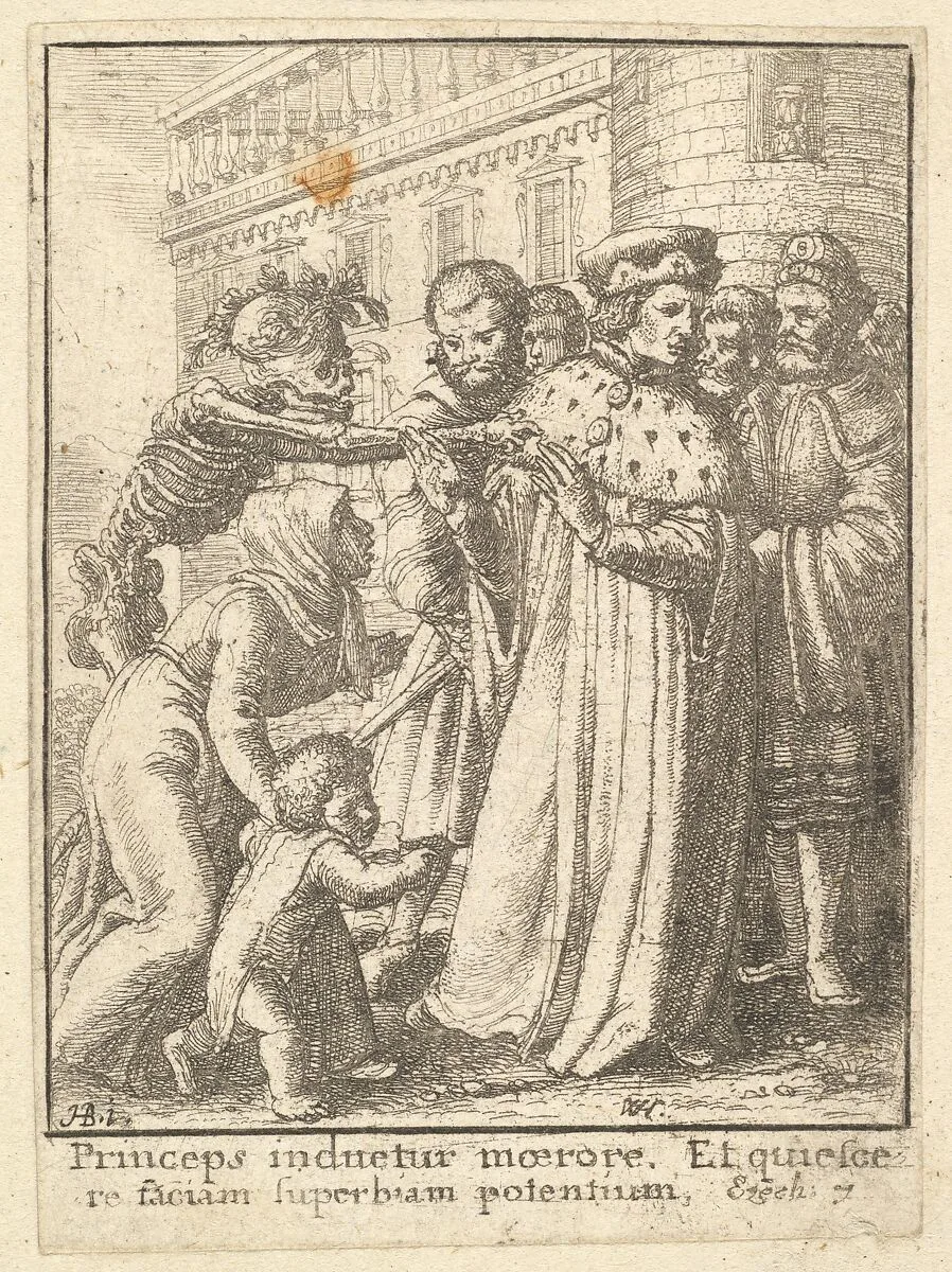 Duke, from the Dance of Death — Wenceslaus Hollar|Hans Holbein the Younger