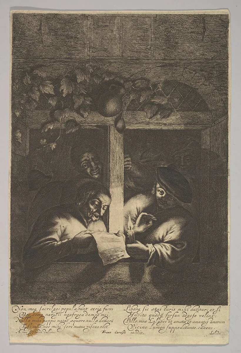 Singers at the Window — Adriaen van Ostade