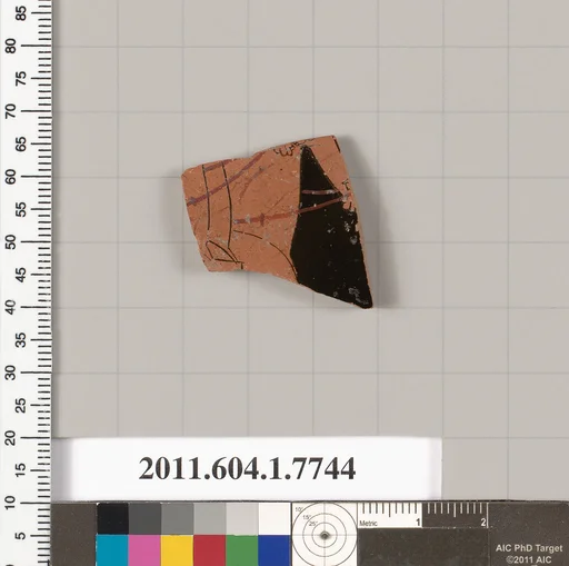 Terracotta fragment of a kylix (drinking cup)