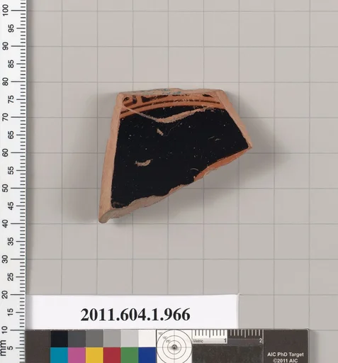Terracotta fragment of a kylix (drinking cup)