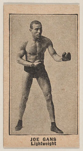 Joe Gans, Lightweight, from Boxers strip cards (W580) — Unknown