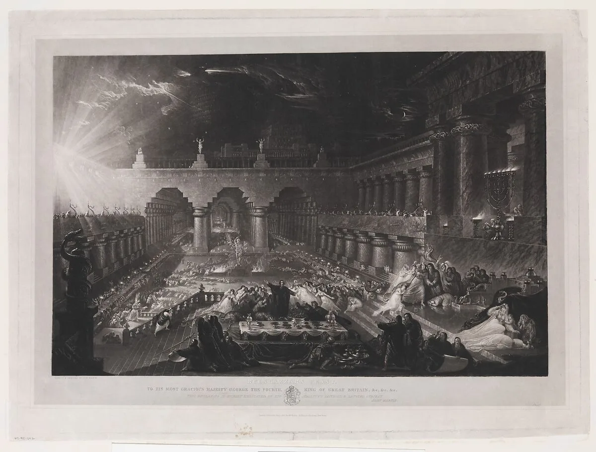 Belshazzar's Feast (First Plate) — John Martin