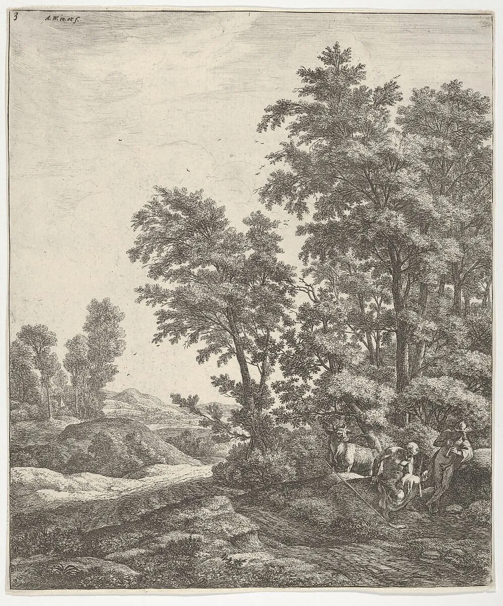 Landscape with Mercury and Argus, from the Series of Six Mythological Scenes — Anthonie Waterloo