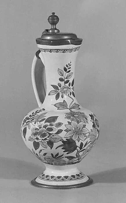 Jug with pewter cover — Unknown