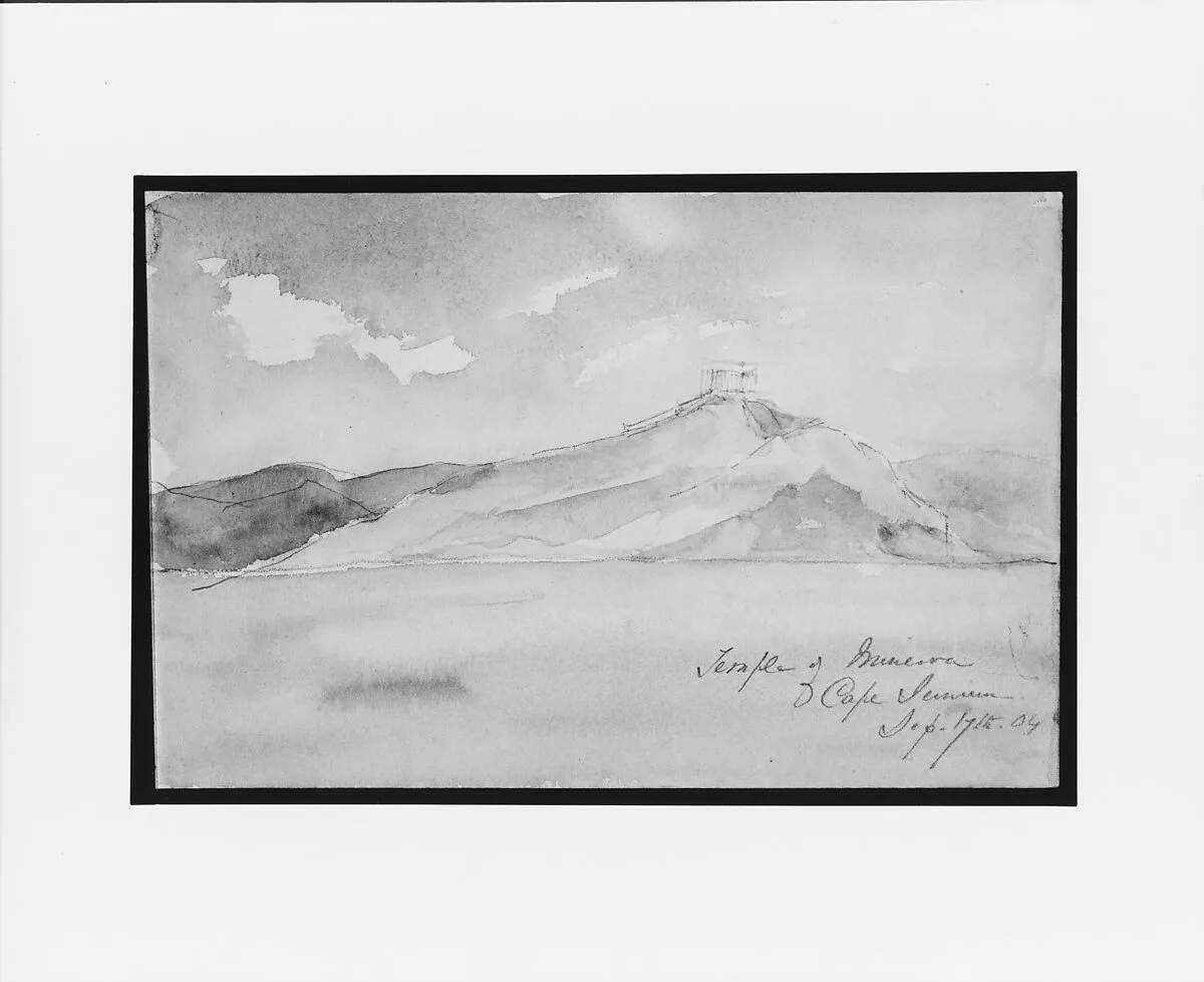 Temple of Minerva (from Sketchbook) — Mary Newbold Sargent