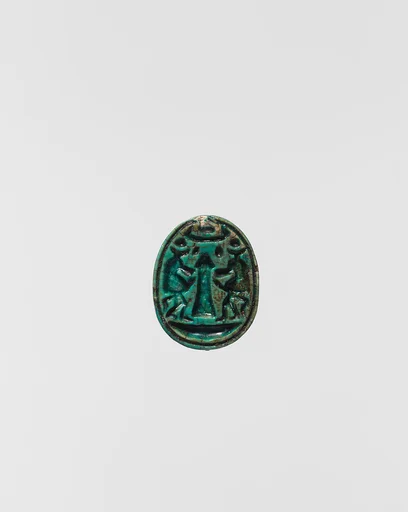 Scarab with  Baboons of Thoth Adoring Amun