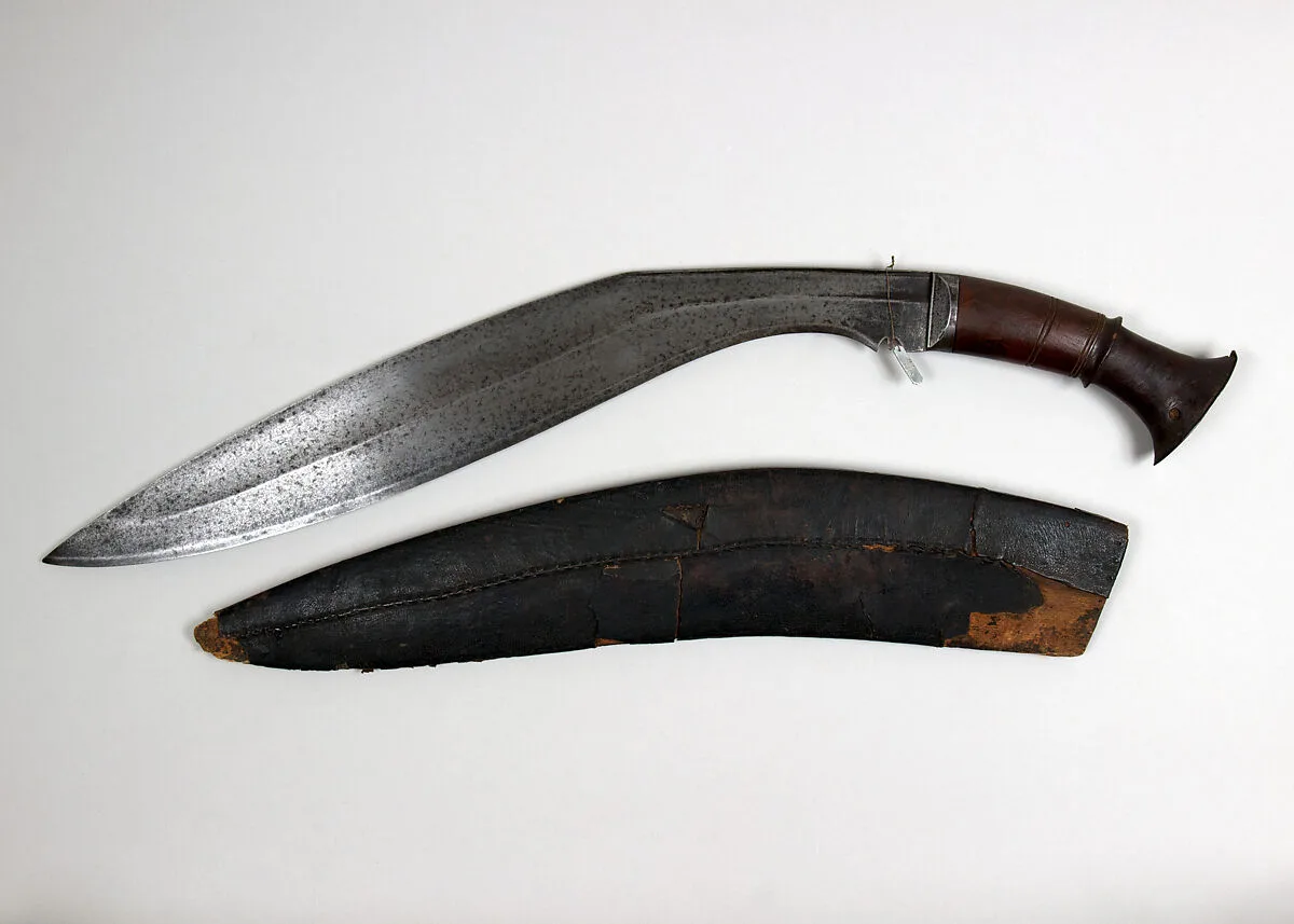 Knife (Kukri) with Sheath — Unknown
