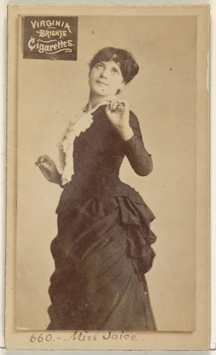 Card 660, Miss Joice, from the Actors and Actresses series (N45, Type 2) for Virginia Brights Cigarettes