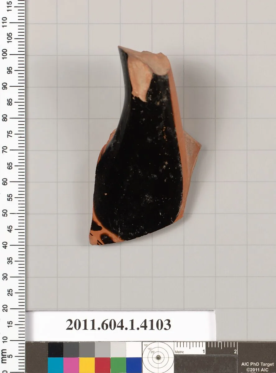 Terracotta fragment of a kylix (drinking cup) — Unknown