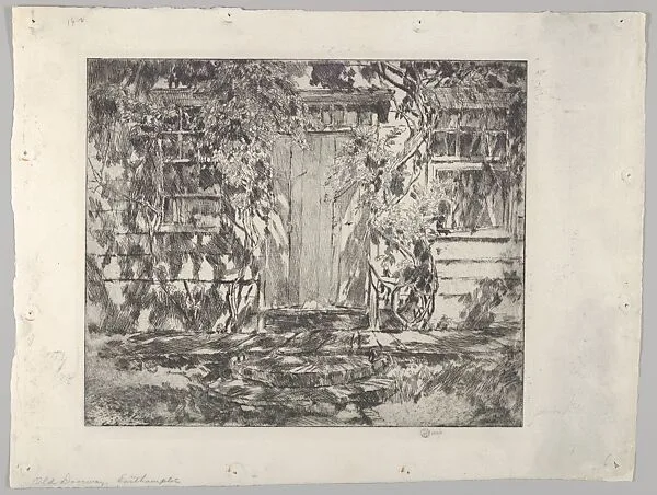 Old Doorway, East Hampton (Nathaniel Dominy House) — Childe Hassam