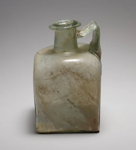 Glass square bottle
