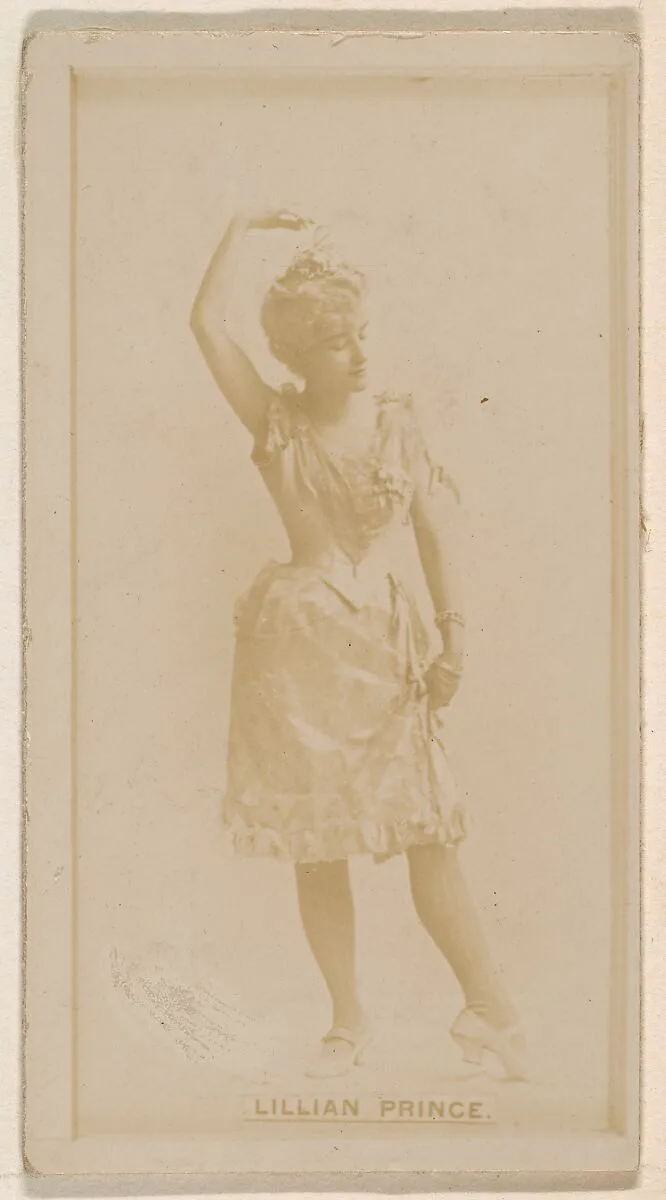 Lillian Prince, from the Actresses series (N245) issued by Kinney Brothers to promote Sweet Caporal Cigarettes — Kinney Brothers Tobacco Company