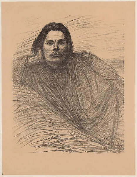 Maxim Gorky Reclining (left side) — Théophile-Alexandre Steinlen