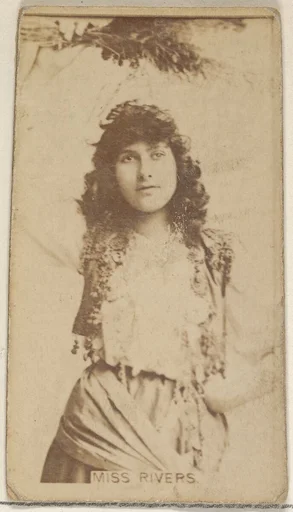 Miss Rivers, from the Actors and Actresses series (N45, Type 8) for Virginia Brights Cigarettes