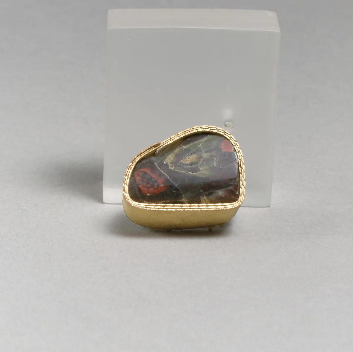 Glass mosaic carinated bowl fragment — Unknown