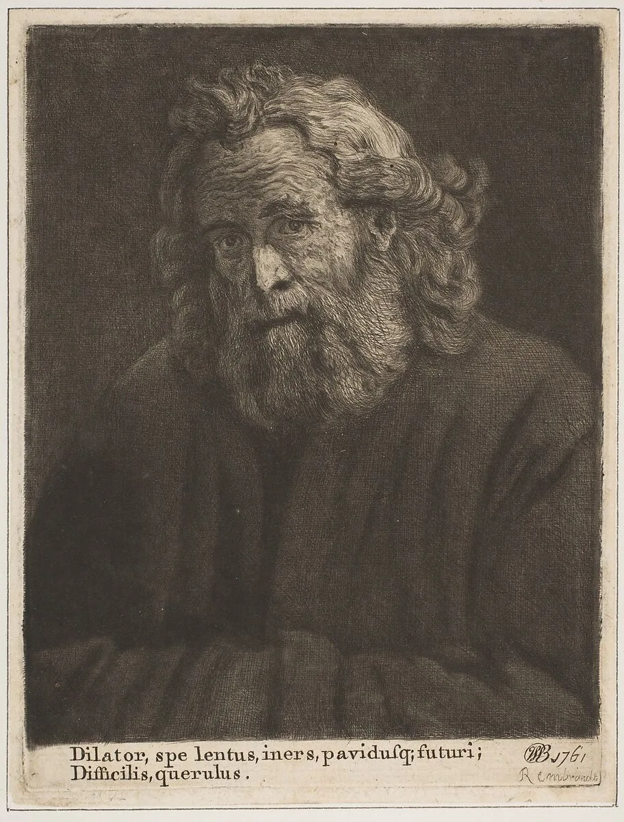 Old Man with a Long Beard — Captain William E. Baillie|Rembrandt (Rembrandt van Rijn)