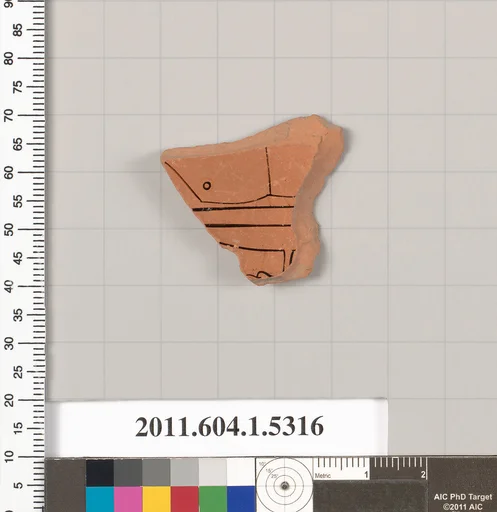Terracotta fragment of a kylix (drinking cup)