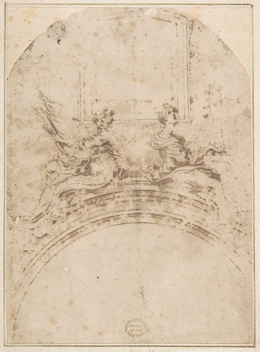 Seated Figures of Saint Ursula and Saint Cecilia — Gian Lorenzo Bernini