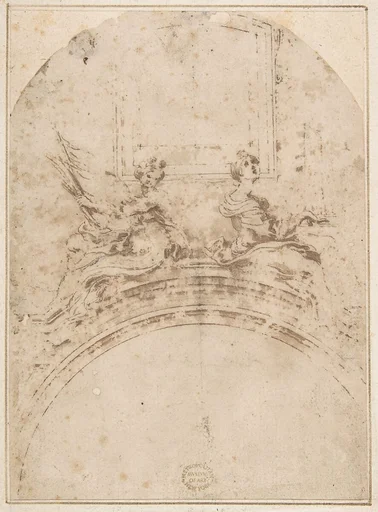 Seated Figures of Saint Ursula and Saint Cecilia