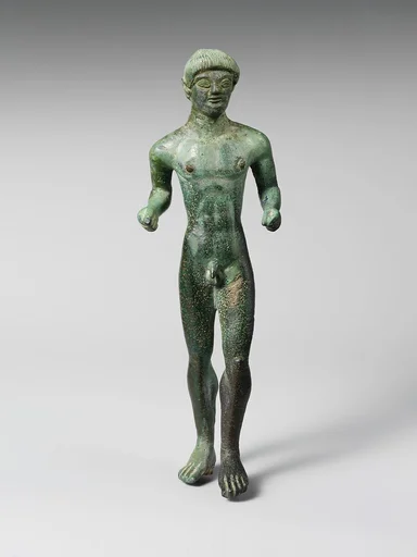 Bronze statuette of a youth