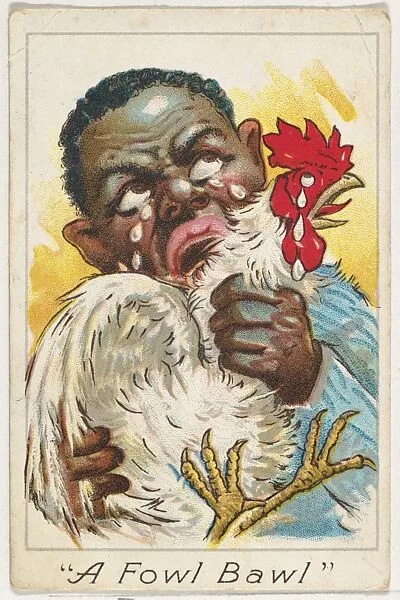"A Fowl Bawl", from the Baseball Comics series (T203) — Winner Cut Plug Tobacco|P.H. Mayo & Brother, Richmond, Virginia